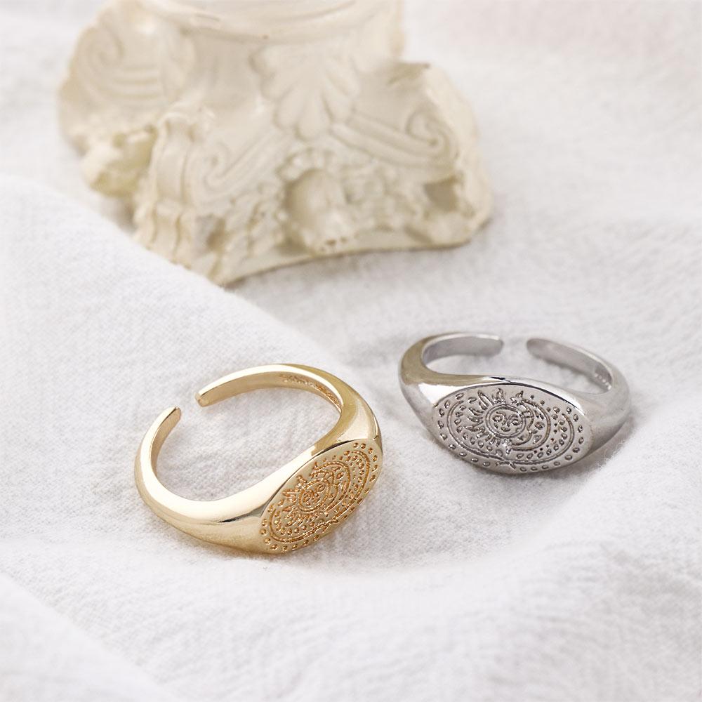 Minimalist Sun Moon Pattern Ri - Korean Daily Lifestyle reseña y precio
