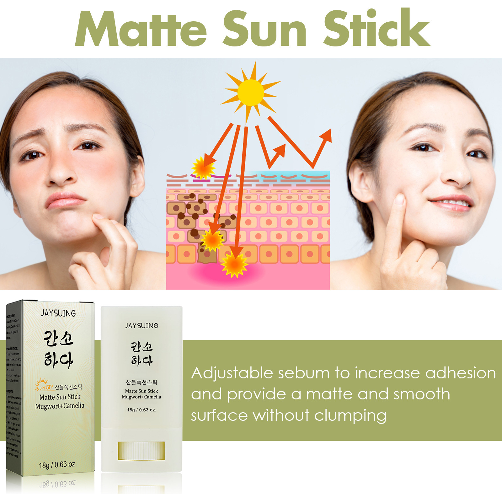 JAYSUING Sunscreen stick Body  - Sunstick Korean Spf reseña y precio
