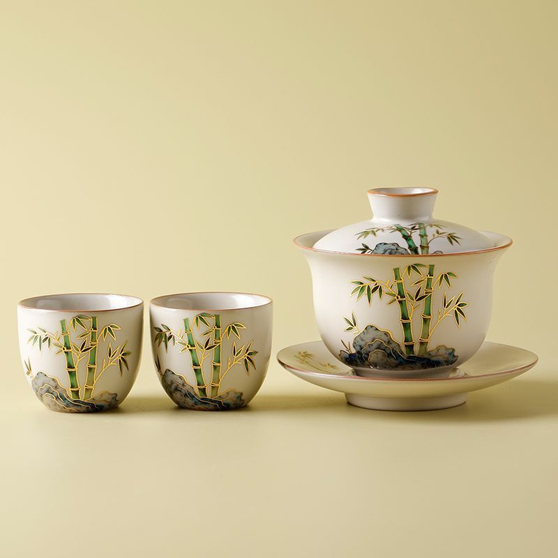 Gaiwan Tea Set 1 Gaiwan, 2 Cup - Korean Tea Set reseña y precio