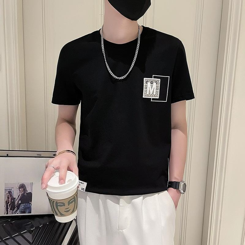 Trendy Men Short Sleeve Top Su - Korean Daily Lifestyle reseña y precio