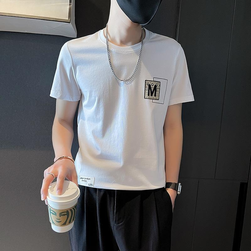 Trendy Men Short Sleeve Top Su - Korean Daily Lifestyle reseña y precio