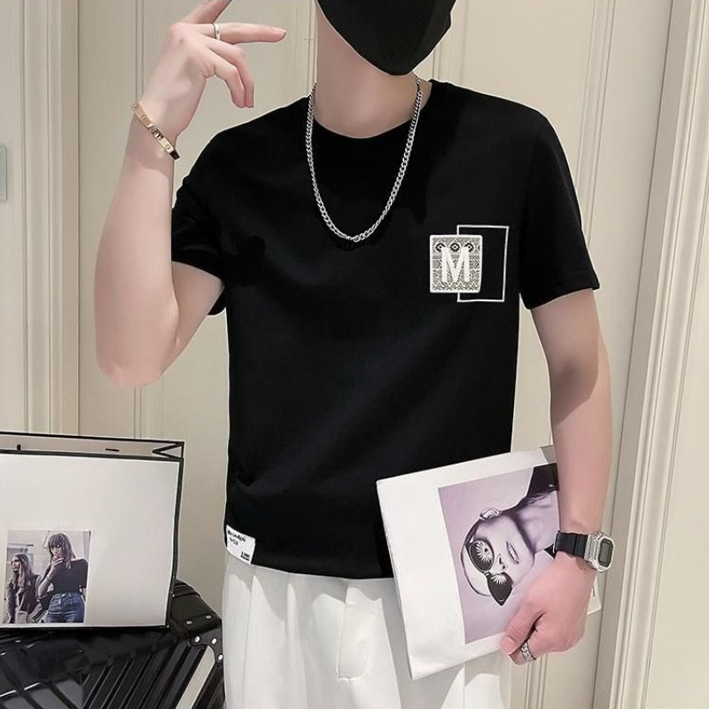 Trendy Men Short Sleeve Top Su - Korean Daily Lifestyle reseña y precio