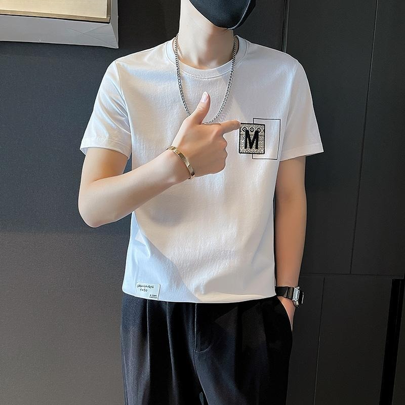 Trendy Men Short Sleeve Top Su - Korean Daily Lifestyle reseña y precio