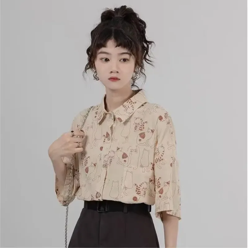 Shirts Women Corduroy Patch Po - Korean Student Lifestyle reseña y precio