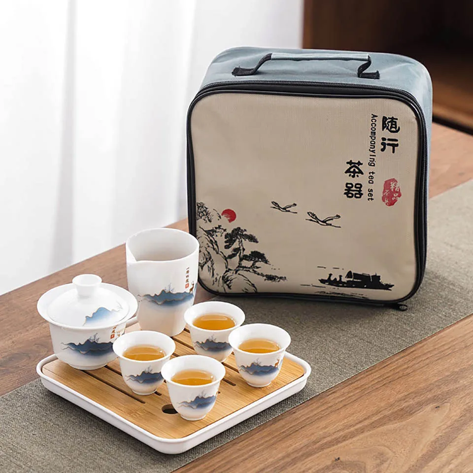 Ceramic Chinese Kung Fu Tea Se - Korean Tea Set reseña y precio