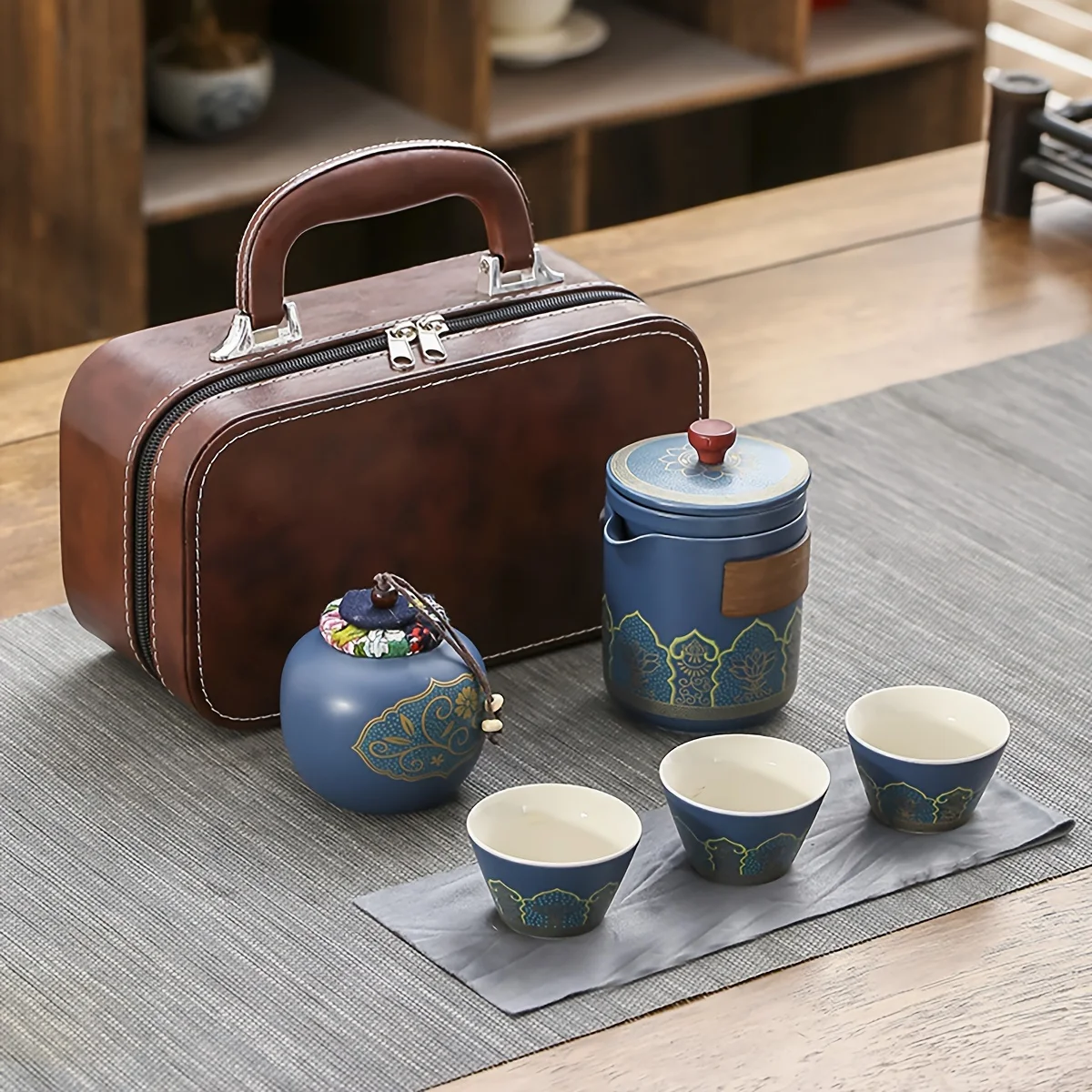 1 Set Travel Tea Set Portable  - Korean Tea Set reseña y precio