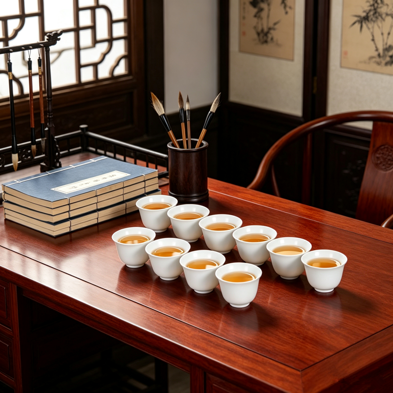 10pcs/pack Dehua High White Po - Korean Tea Set reseña y precio