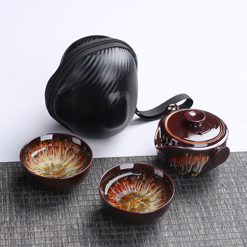 Portable ceramic teapot gaiwan - Korean Tea Set reseña y precio