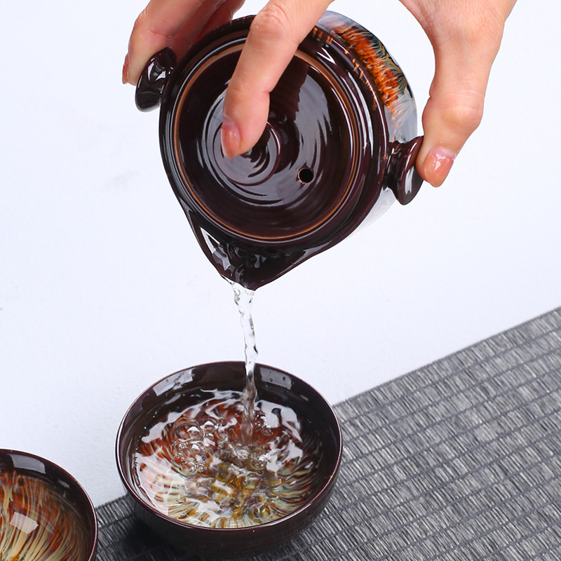 Portable ceramic teapot gaiwan - Korean Tea Set reseña y precio