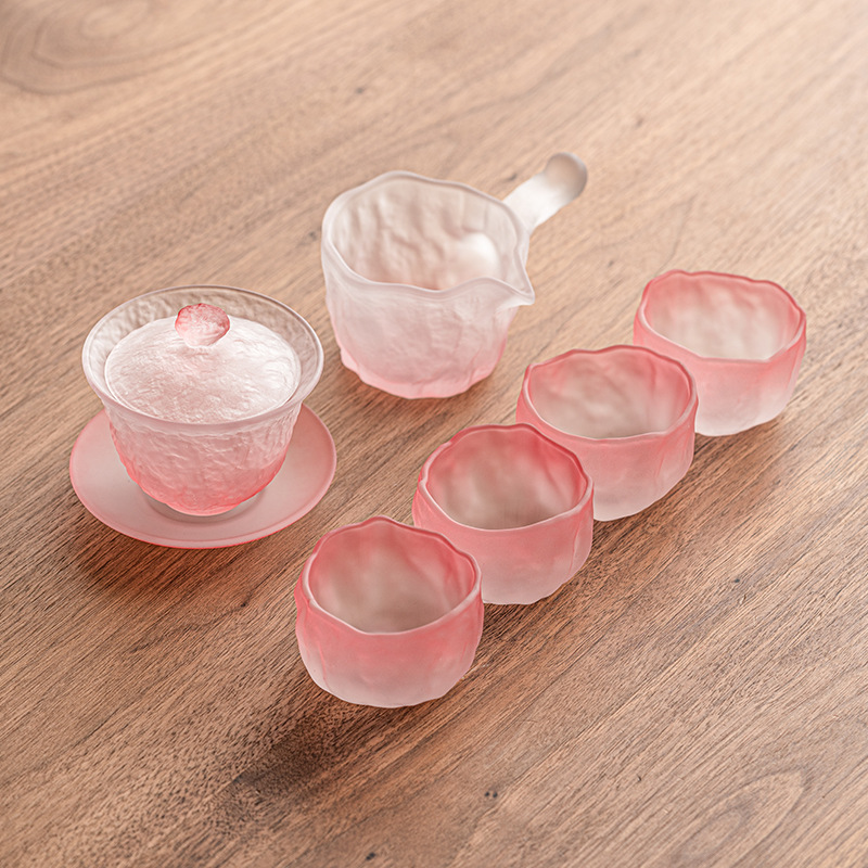 Glass Kung Fu Tea Set Gradient - Korean Tea Set reseña y precio
