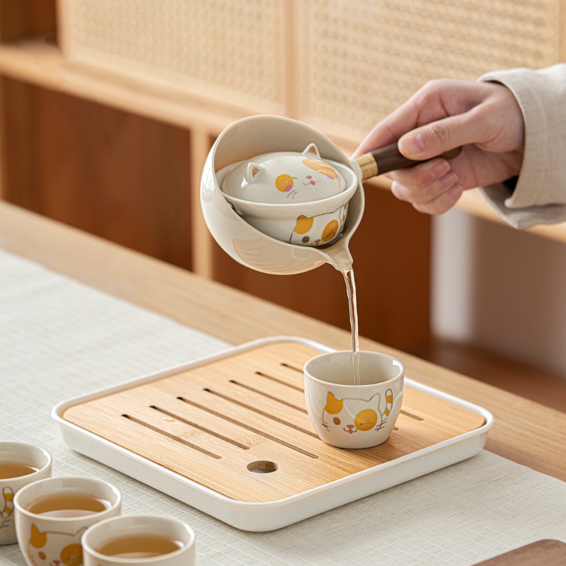 Portable Glass Ceramic Chinese - Korean Tea Set reseña y precio