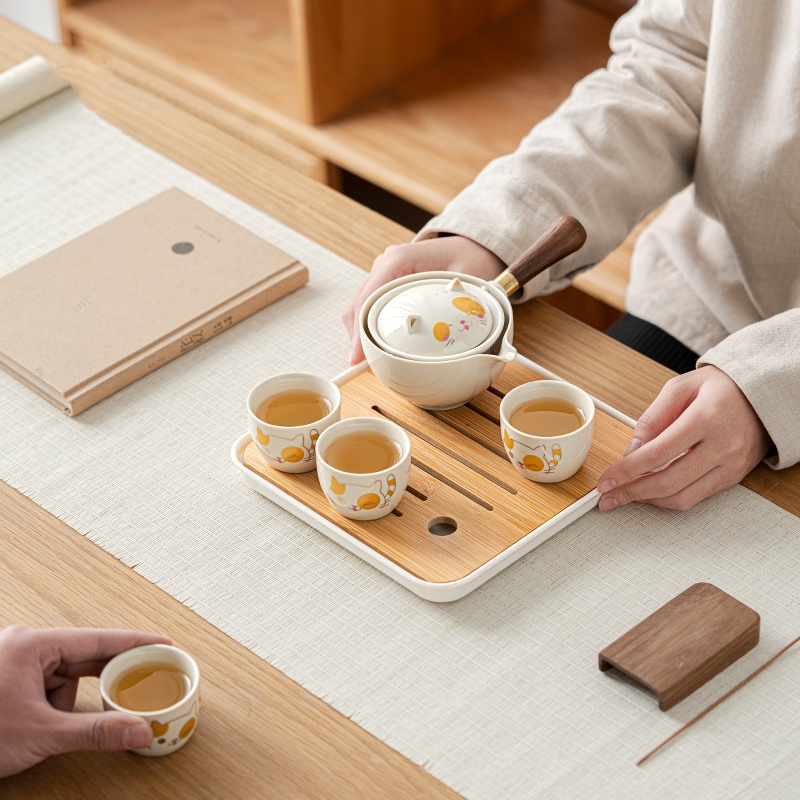 Portable Glass Ceramic Chinese - Korean Tea Set reseña y precio