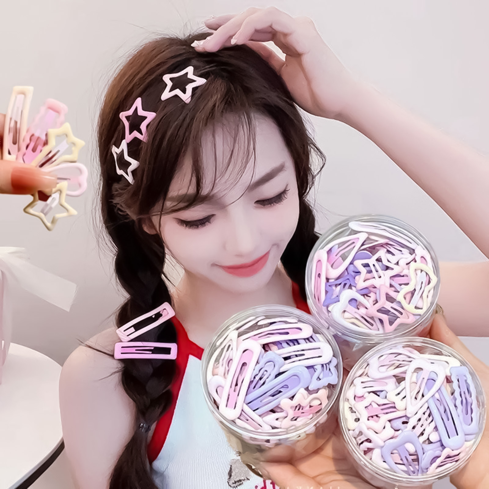 3PCS Sweet Style Headwear Pins - Korean Daily Lifestyle reseña y precio