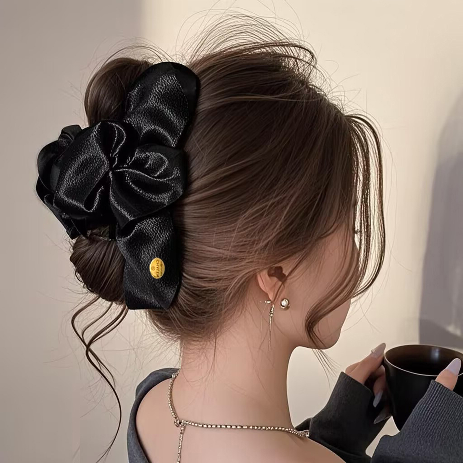 Large Satin Hair Claw Korean S - Korean Daily Lifestyle reseña y precio