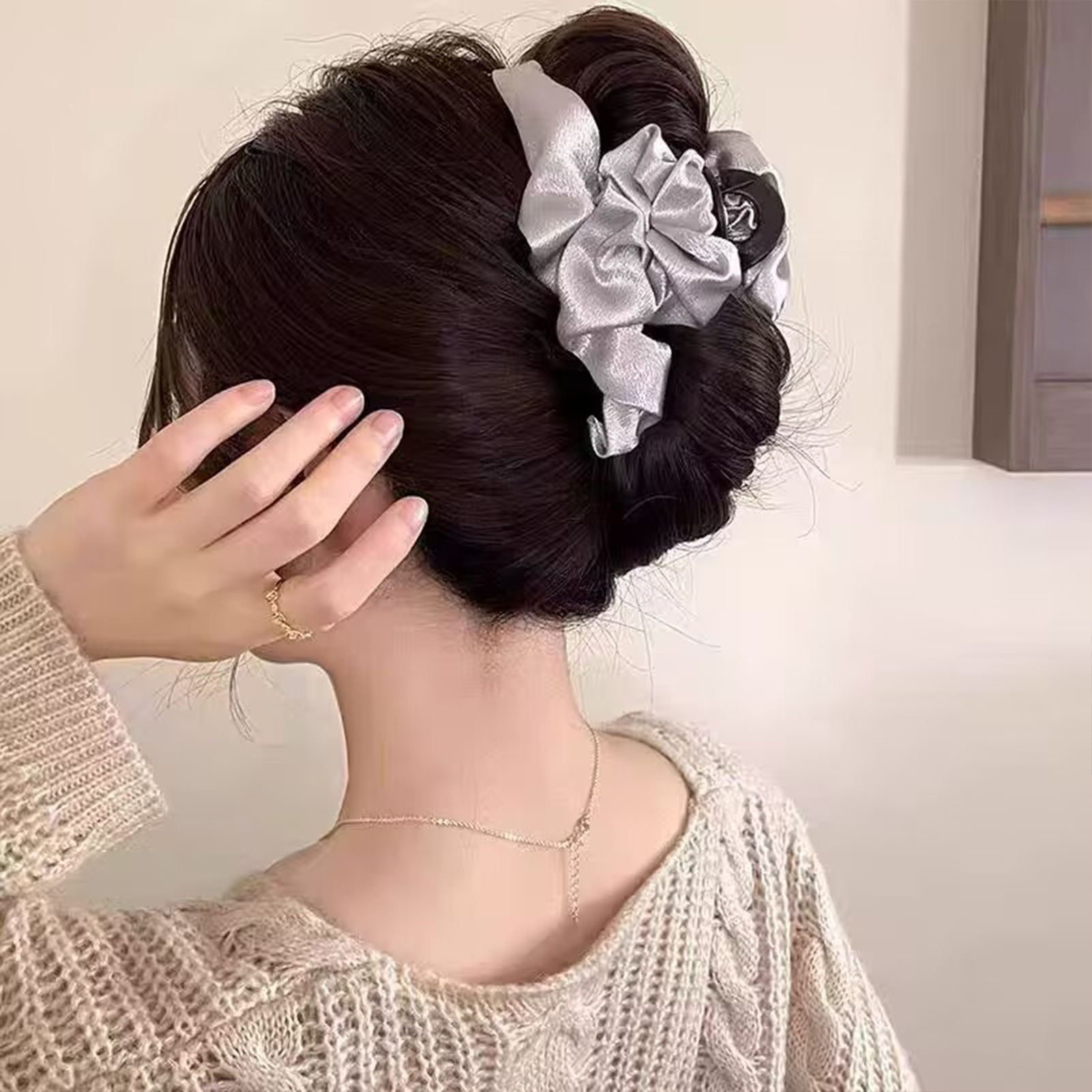 Large Satin Hair Claw Korean S - Korean Daily Lifestyle reseña y precio