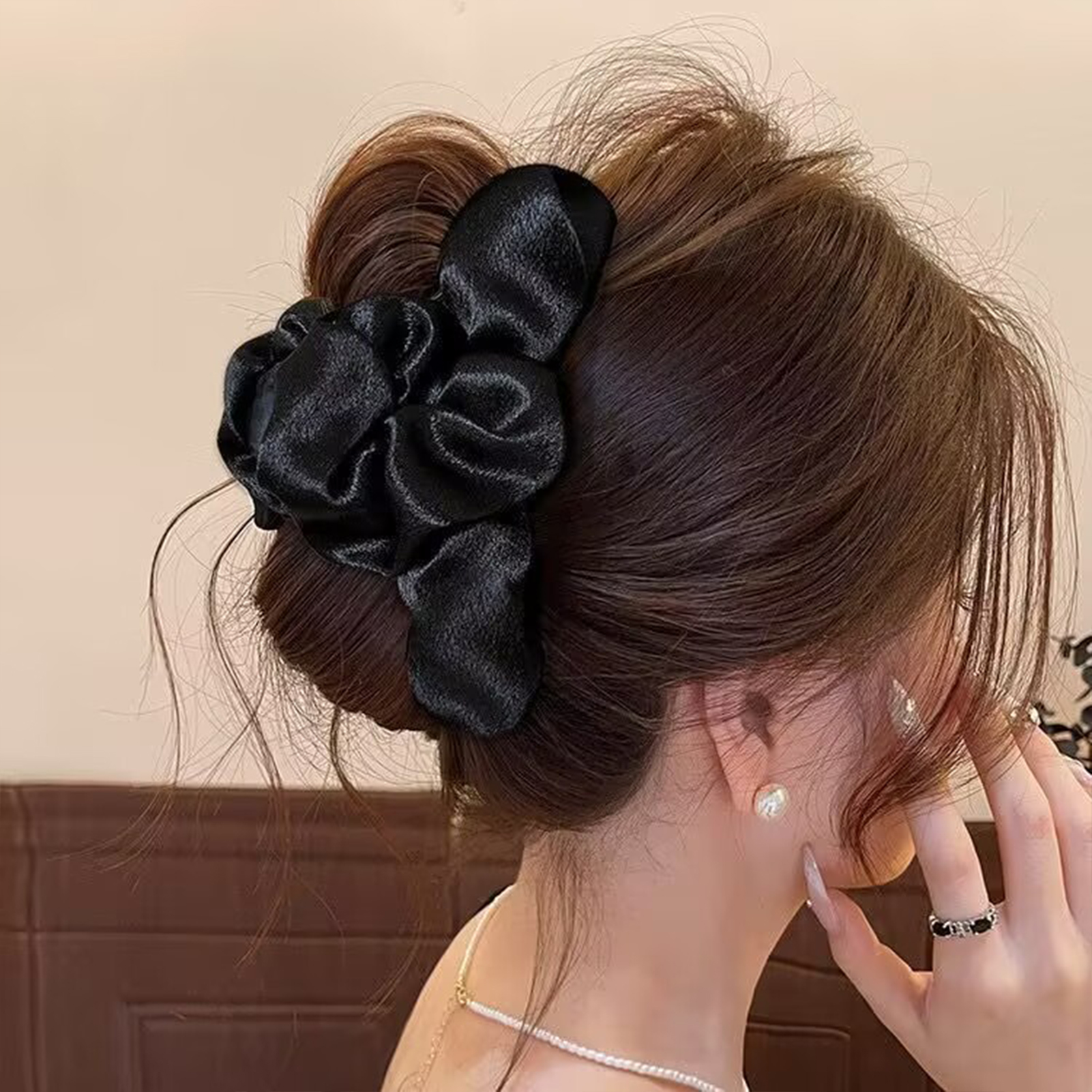 Large Satin Hair Claw Korean S - Korean Daily Lifestyle reseña y precio