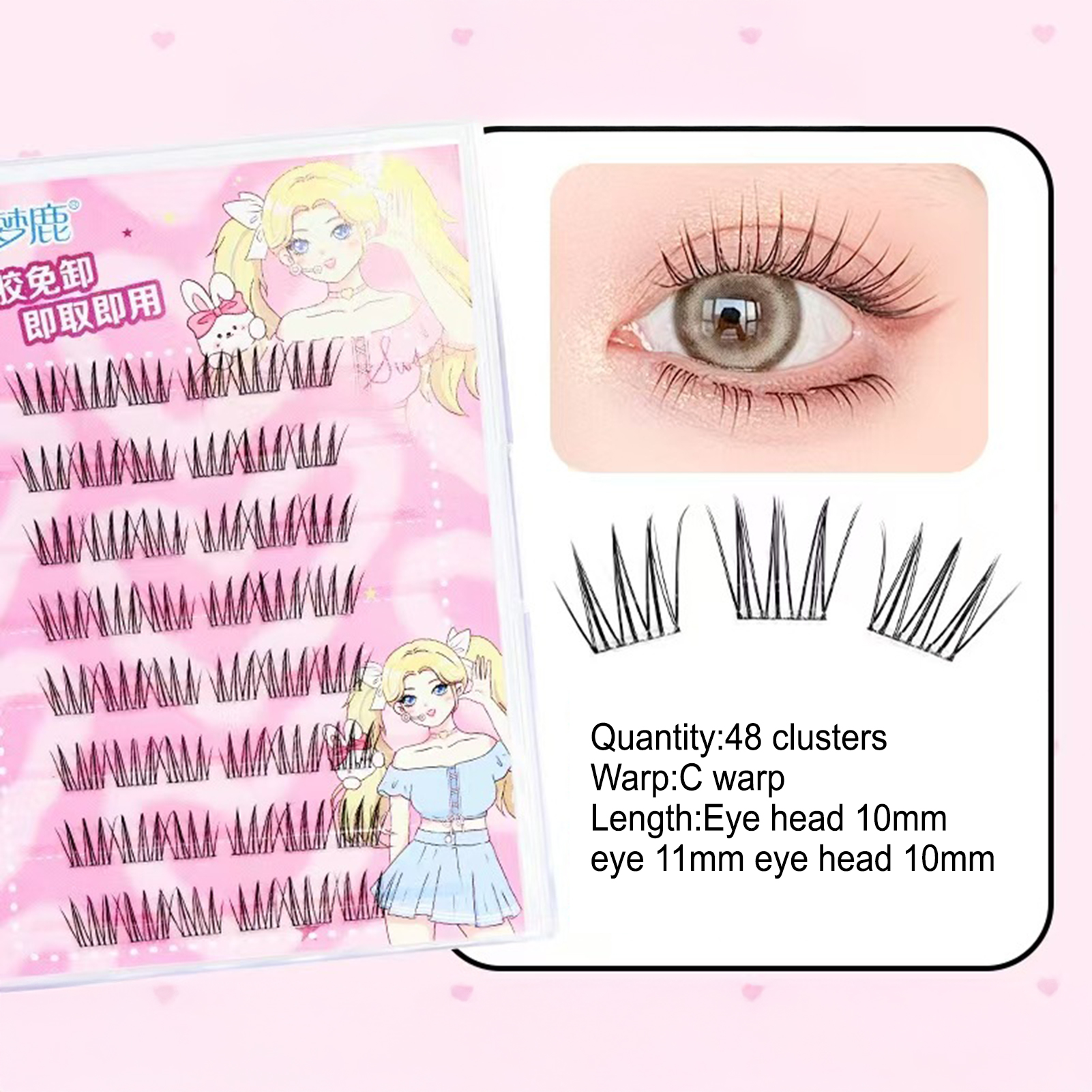 Women DIY Curling Eyelash Clus - Korean Daily Lifestyle reseña y precio