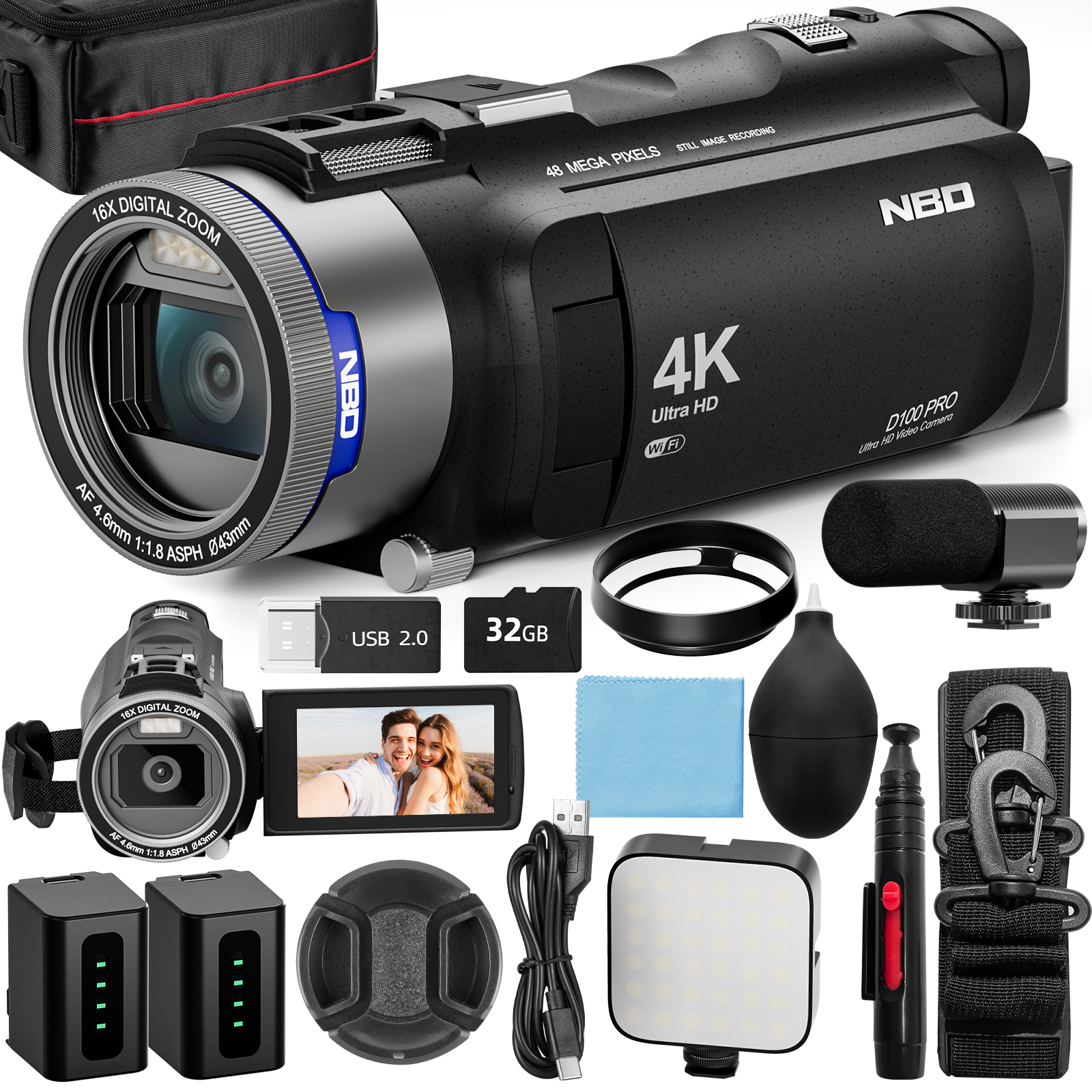 NBD 4K HD&48MP Camcorder Video - The Korean Lifestyle reseña y precio