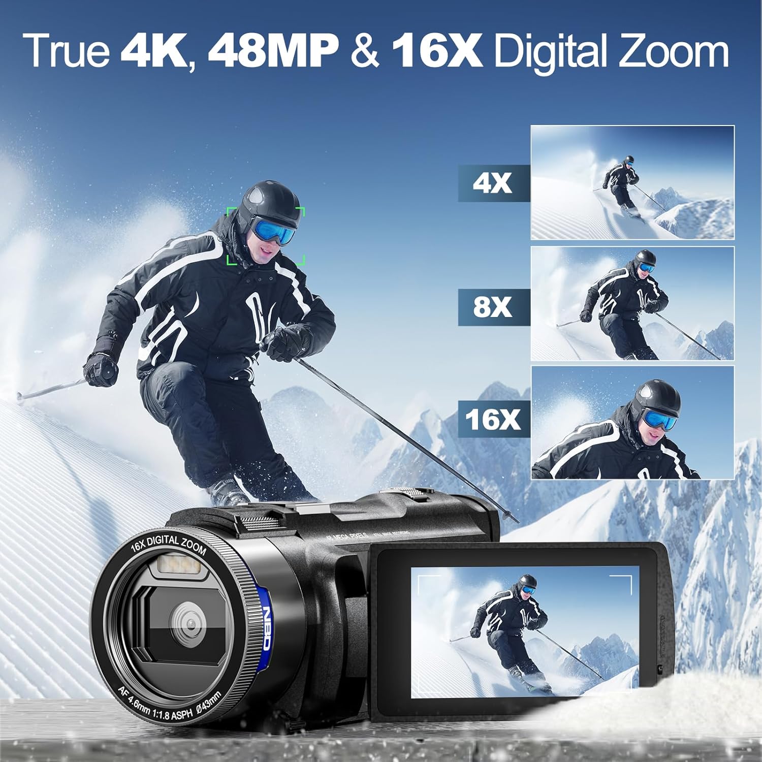 NBD 4K HD&48MP Camcorder Video - The Korean Lifestyle reseña y precio